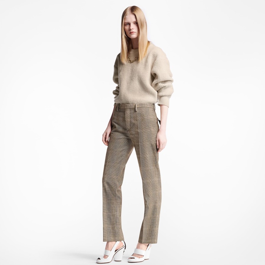 Mujer Louis Vuitton Pantalones | Pantalon De Traje Con Motivo Principe De Gales