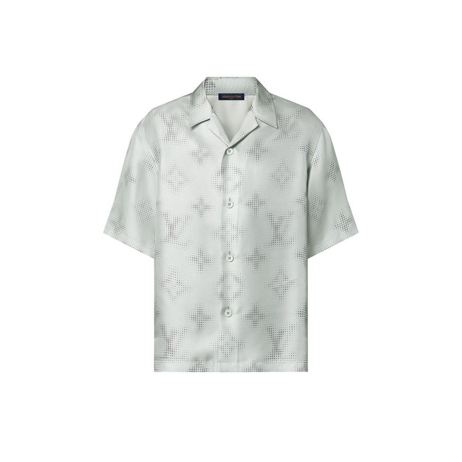 Hombre Louis Vuitton Camisas | Camisa Monogram De Manga Corta En Seda Estampada