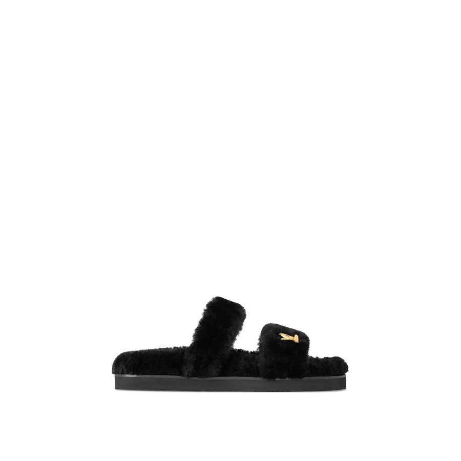 Mujer Louis Vuitton Mules | Mule Plano Lv Sunset Comfor Negro