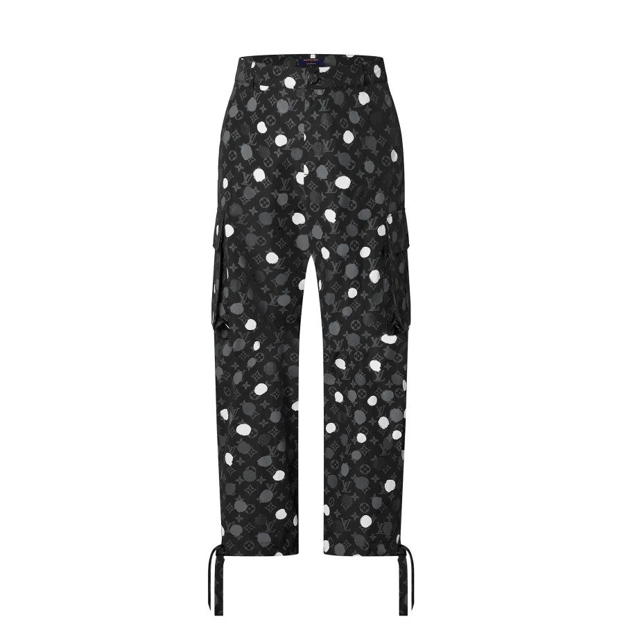 Hombre Louis Vuitton Pantalones | Lv X Yk Pantalon Cargo Monogram Painted Dots