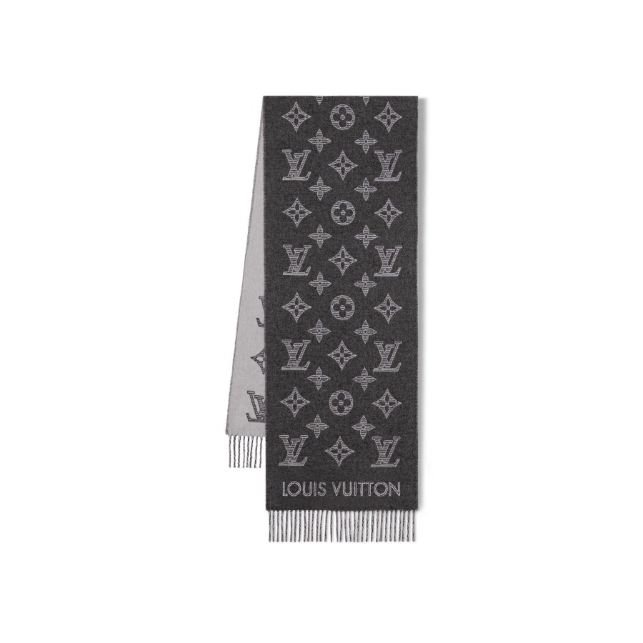 Hombre Louis Vuitton Bufandas | Bufanda Mng Shadow Gris