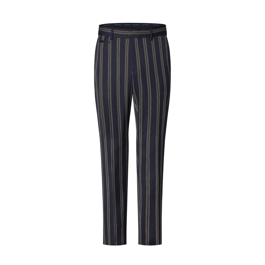 Hombre Louis Vuitton Pantalones | Pantalon De Corte Cigarette Con Cadenas