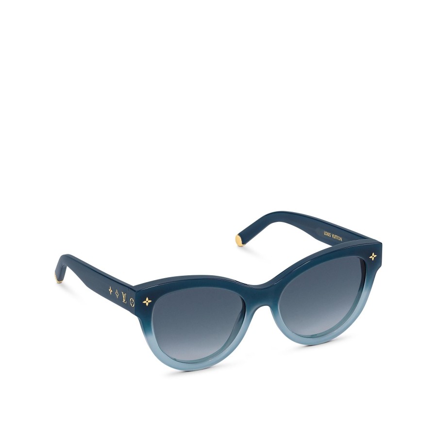 Mujer Louis Vuitton Gafas De Sol | Gafas De Sol My Monogram Soft Cat Eye Gradient Blue To Cream