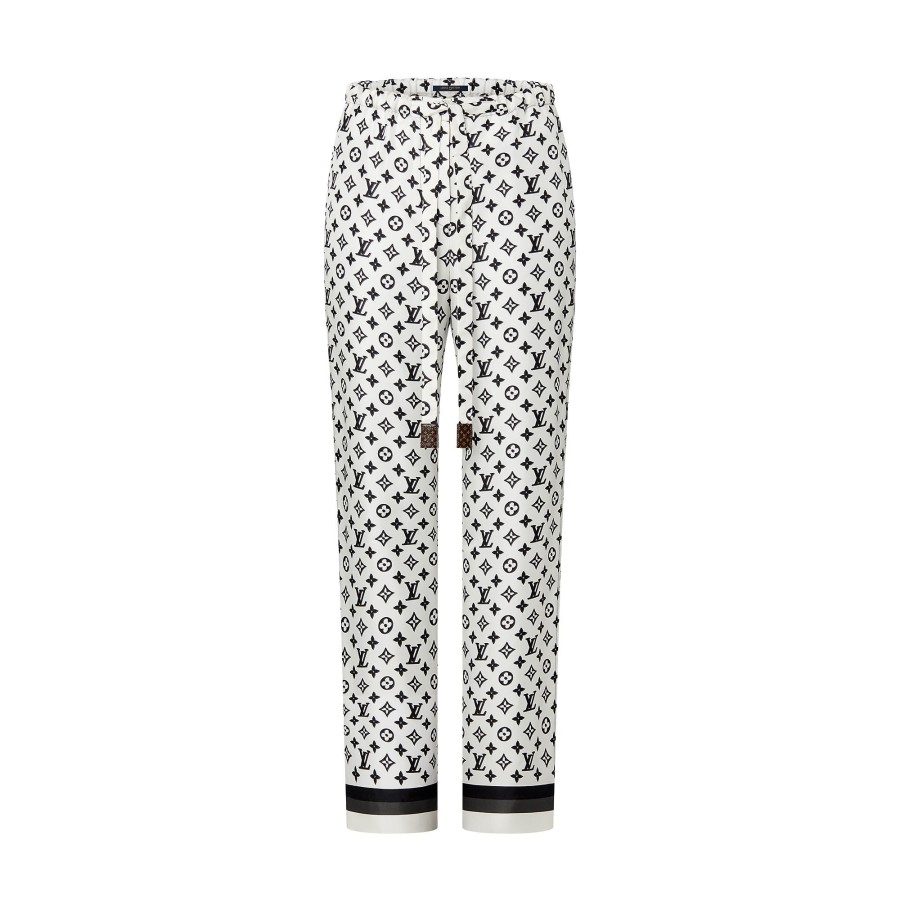 Mujer Louis Vuitton Pantalones | Pantalon Tipo Pijama 3D Monogram