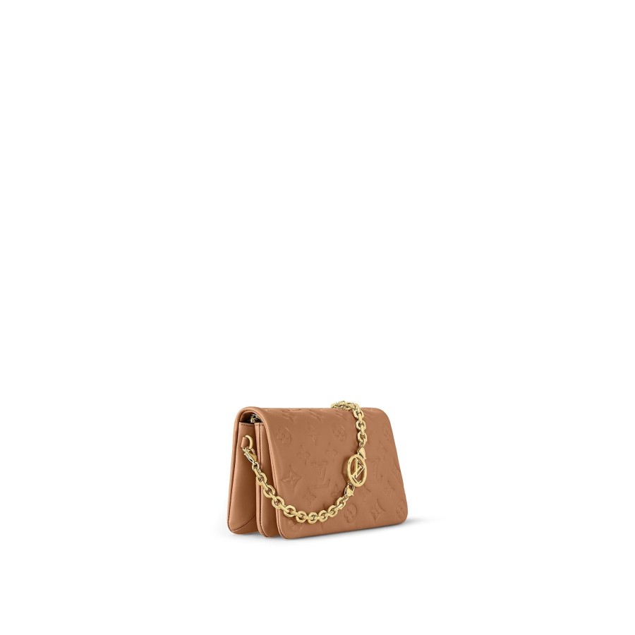 Mujer Louis Vuitton Bolsos Mini | Cartera De Mano Coussin Camel