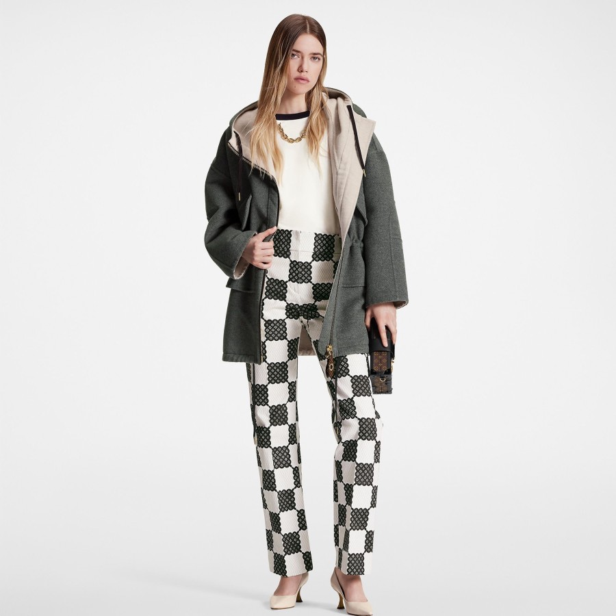 Mujer Louis Vuitton Abrigos Y Chaquetas | Chaqueta De Doble Cara Con Peplum