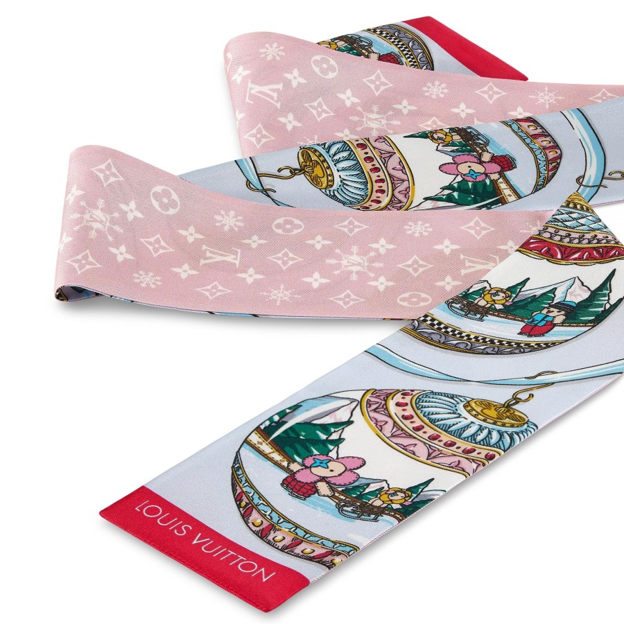 Mujer Louis Vuitton Panuelos De Seda Y Bandanas | Bandana Xmas Vivienne Rose Clair