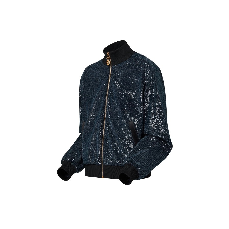 Mujer Louis Vuitton Abrigos Y Chaquetas | Chaqueta Bomber Con Lentejuelas