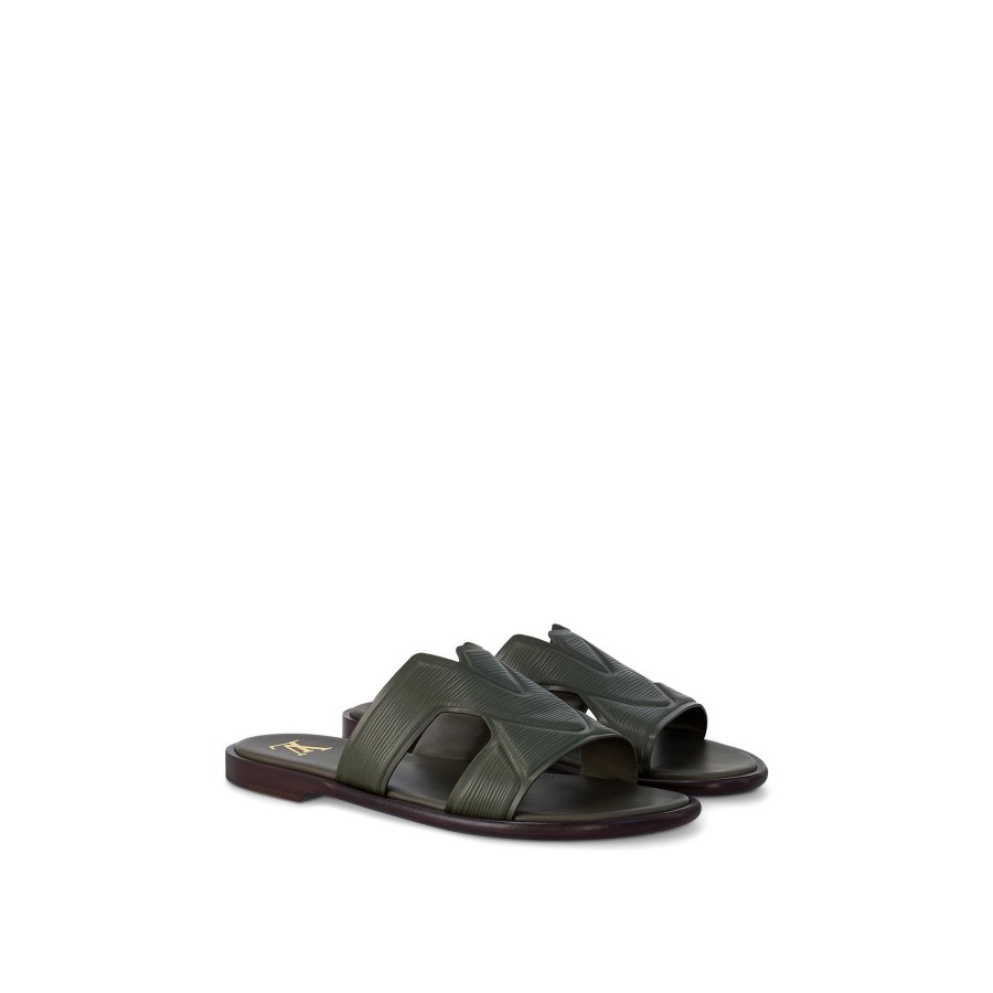 Hombre Louis Vuitton Sandalias | Mule Lv Oasis Caqui