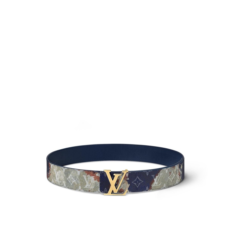 Hombre Louis Vuitton Cinturones | Cinturon Reversible Lv Initiales De 4 Cm