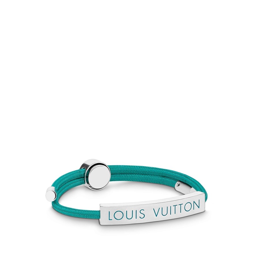 Hombre Louis Vuitton Pulseras | Pulsera Space Lv Verde