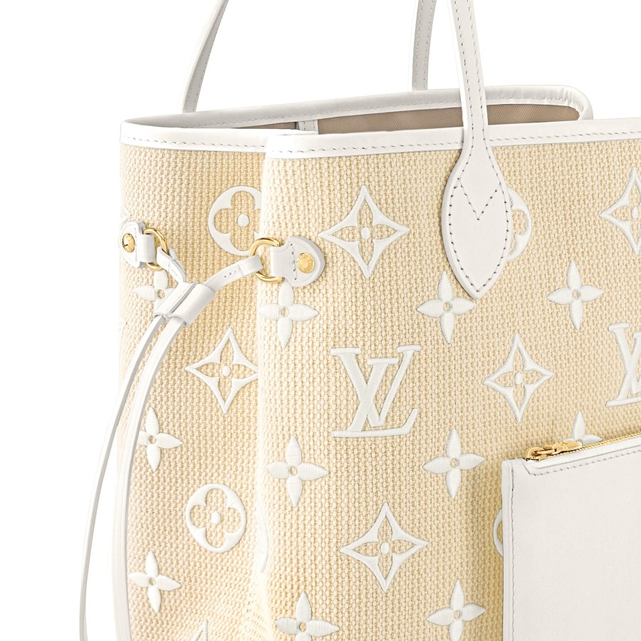 Mujer Louis Vuitton Bolsos Al Hombro Y Cruzados | Bolso Neverfull Mm Beige