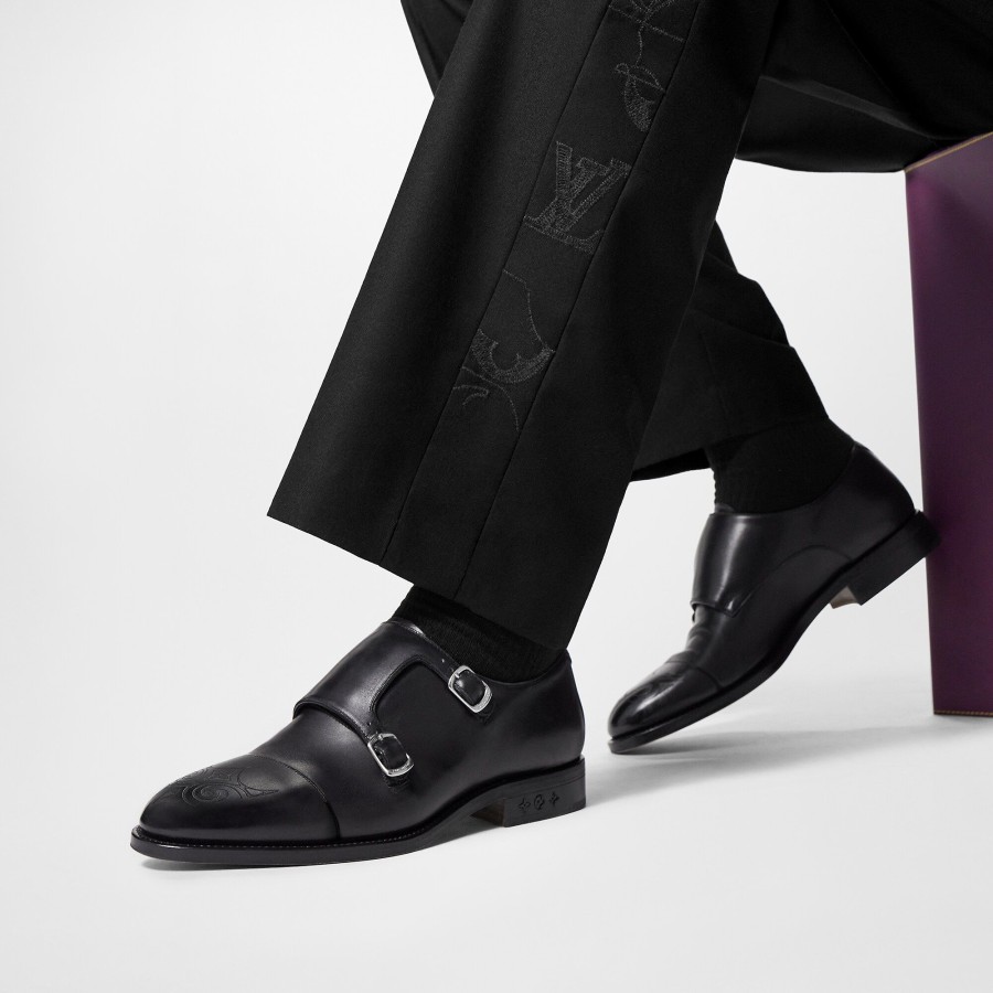 Hombre Louis Vuitton Con Cordones Y De Hebilla | Richelieu Monceau Flex Con Doble Hebilla