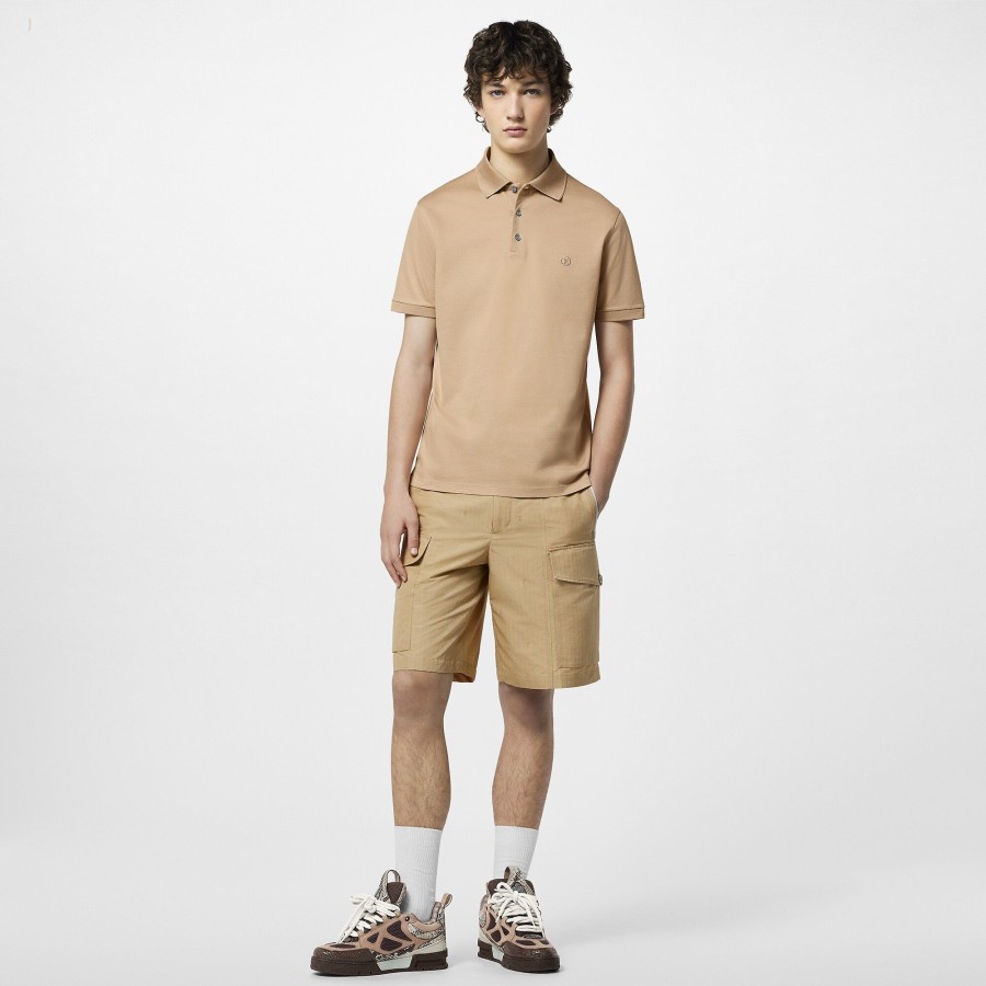 Hombre Louis Vuitton Camisetas Y Polos | Polo Clasico De Algodon Beige