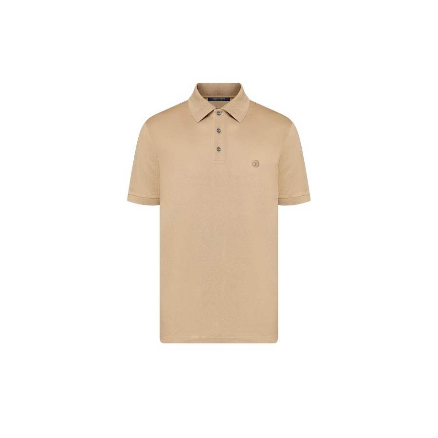 Hombre Louis Vuitton Camisetas Y Polos | Polo Clasico De Algodon Beige