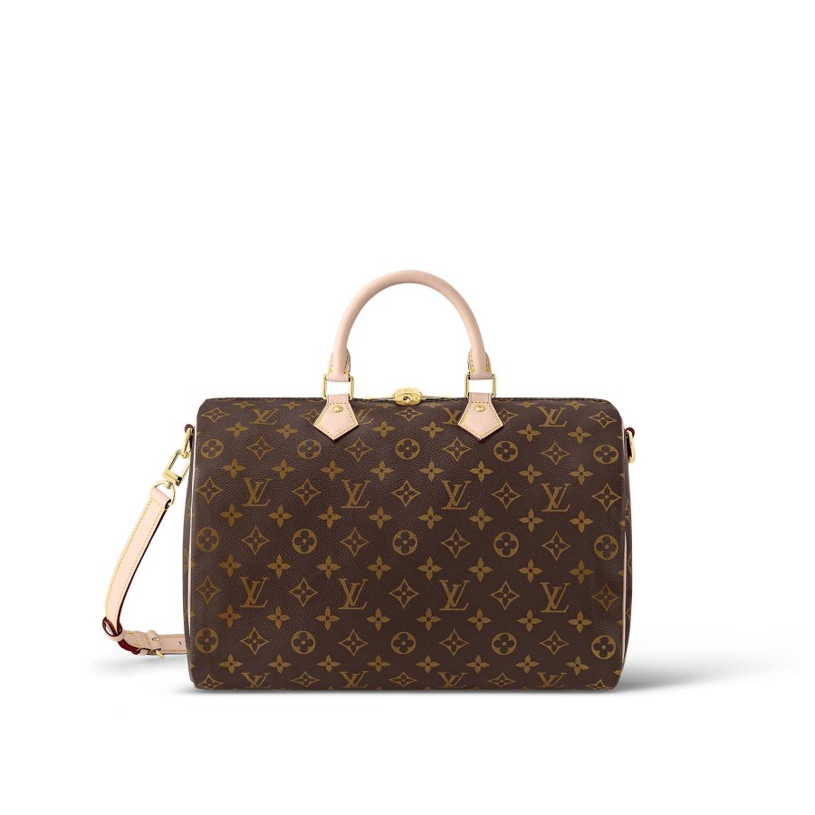 Mujer Louis Vuitton Bolsos Monogram Iconicos | Bolso Speedy 35 Con Bandolera