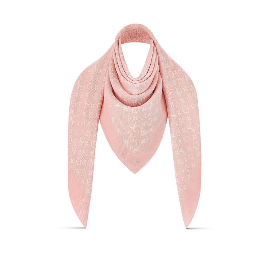 Mujer Louis Vuitton Chales Y Estolas | Chal Summer Stardust Jacquard Rose