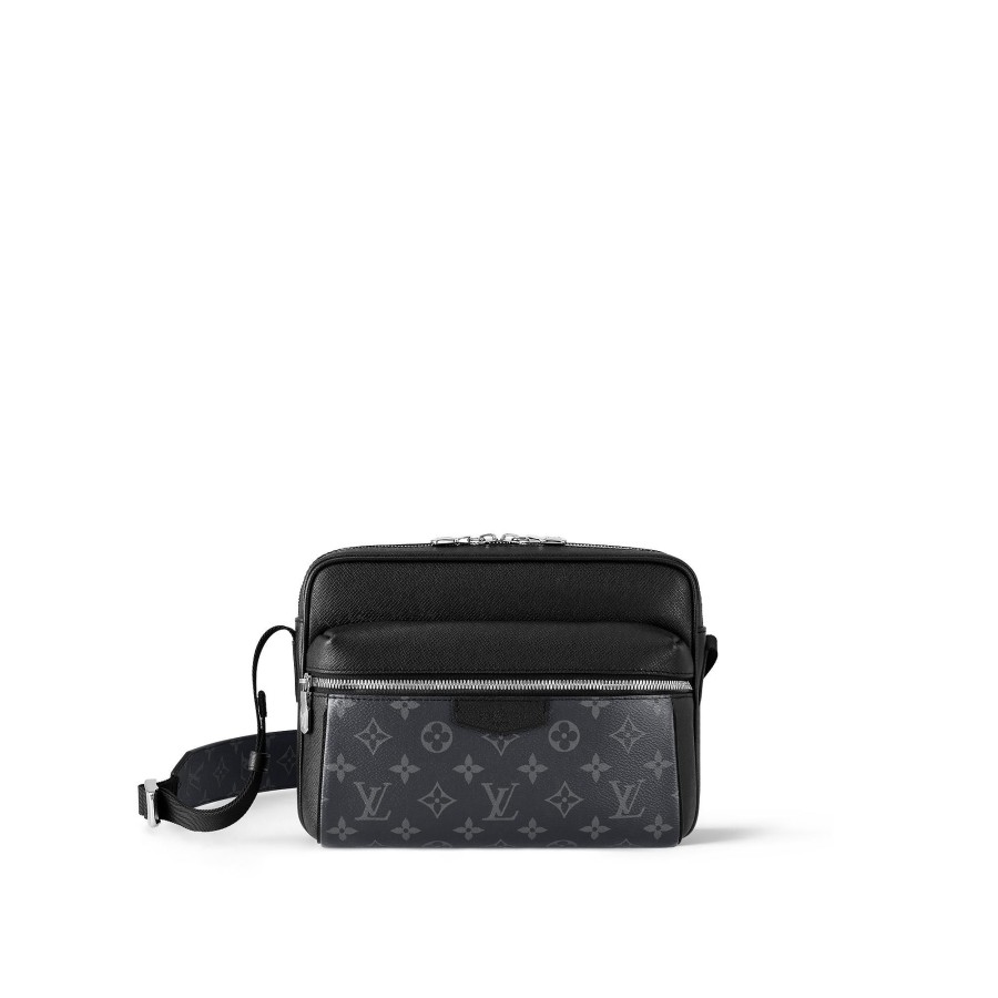 Hombre Louis Vuitton Bolsos Monogram Iconicos | Bolso Mensajero Outdoor Negro