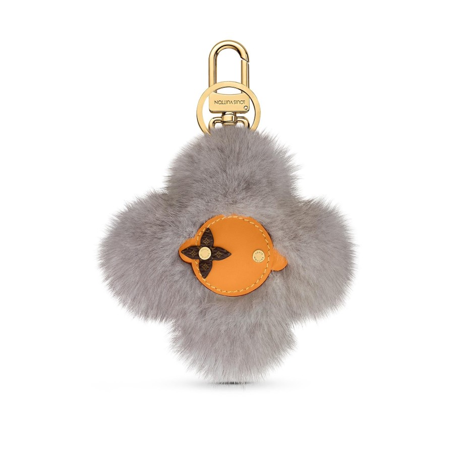 Mujer Louis Vuitton Llaveros Y Charms | Colgante Y Llavero Vivienne Fur Light Grey