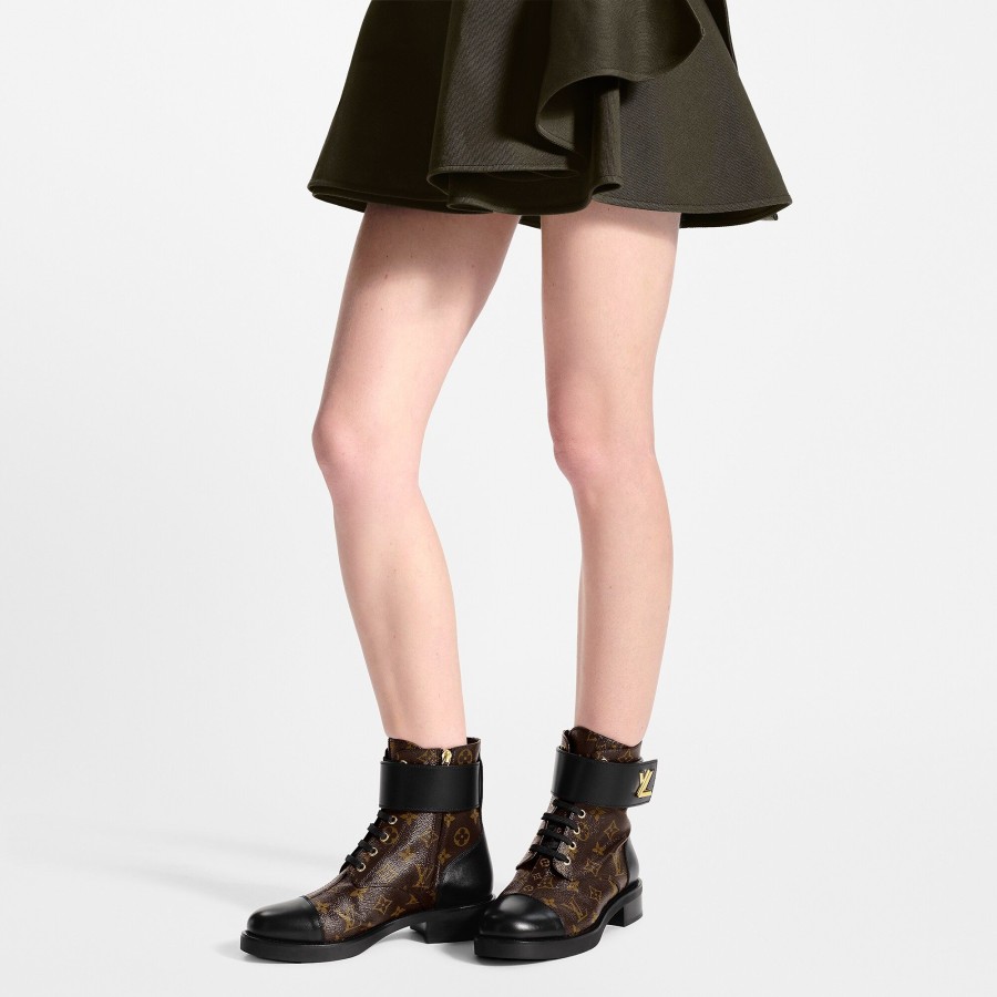 Mujer Louis Vuitton Botas Y Botines | Bota Militar Plana Wonderland