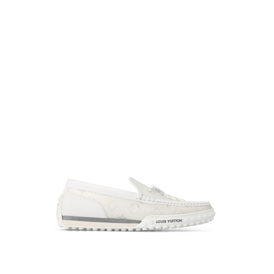 Hombre Louis Vuitton Mocasines | Mocasin Lv Racer Blanco