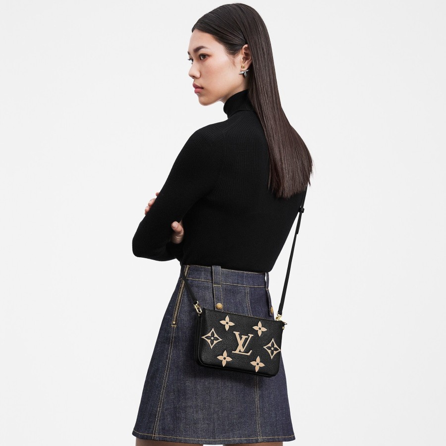 Mujer Louis Vuitton Bolsos Mini | Cartera De Mano Double Zip