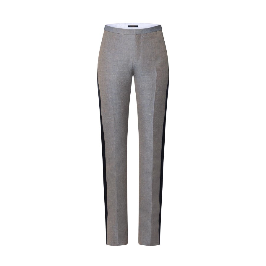 Mujer Louis Vuitton Pantalones | Pantalon De Sastre Con Laterales De Seda