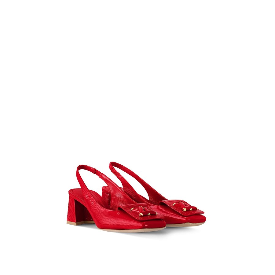 Mujer Louis Vuitton Zapatos De Salon | Zapato De Salon Destalonado Shake Rojo