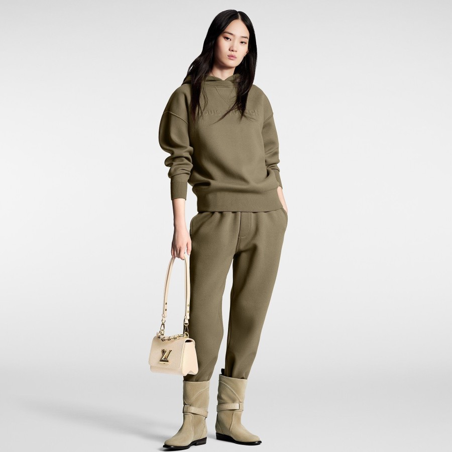 Mujer Louis Vuitton Articulos De Punto | Sudadera Con Capucha Y Distintivo