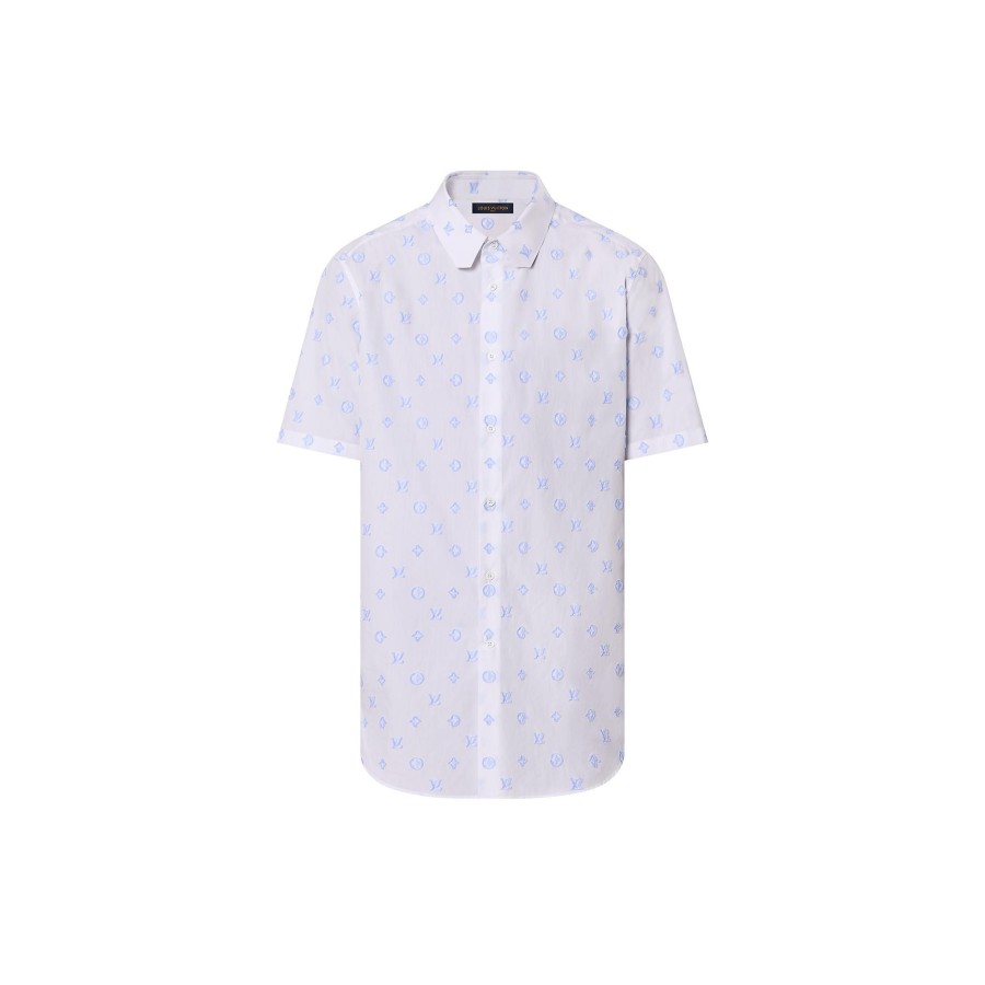 Hombre Louis Vuitton Camisas | Camisa De Manga Corta En Algodon