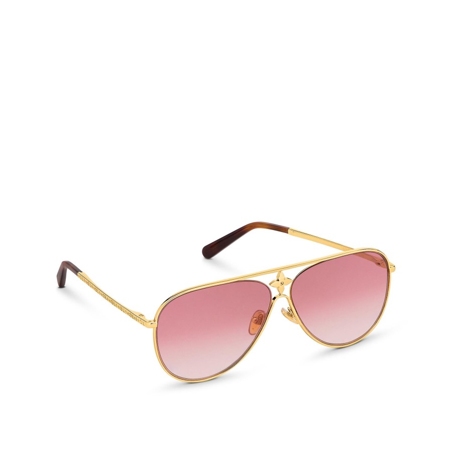 Mujer Louis Vuitton Gafas De Sol | Gafas De Sol Lv Star Pilot Rosa