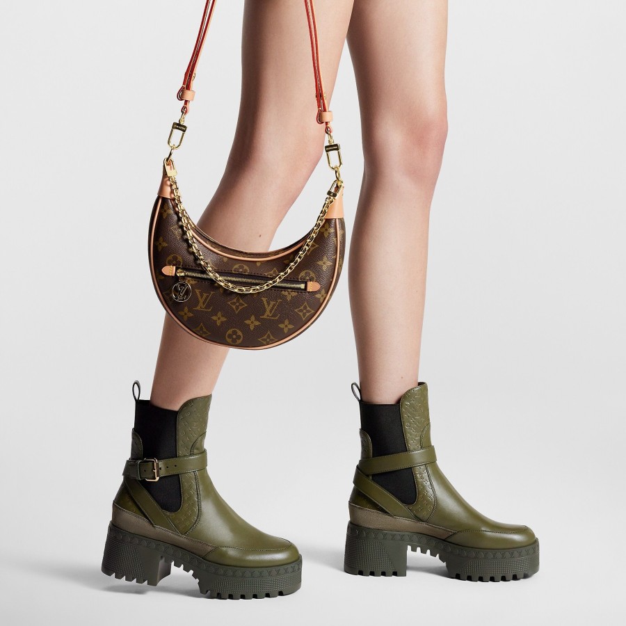 Mujer Louis Vuitton Botas Y Botines | Bota De Desierto Laureate Con Plataforma Caqui