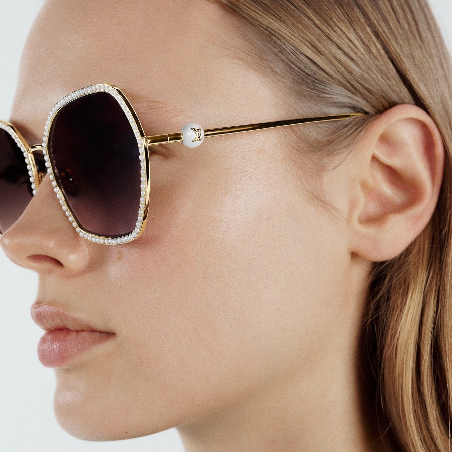 Mujer Louis Vuitton Gafas De Sol | Gafas De Sol Lv Pearl Round