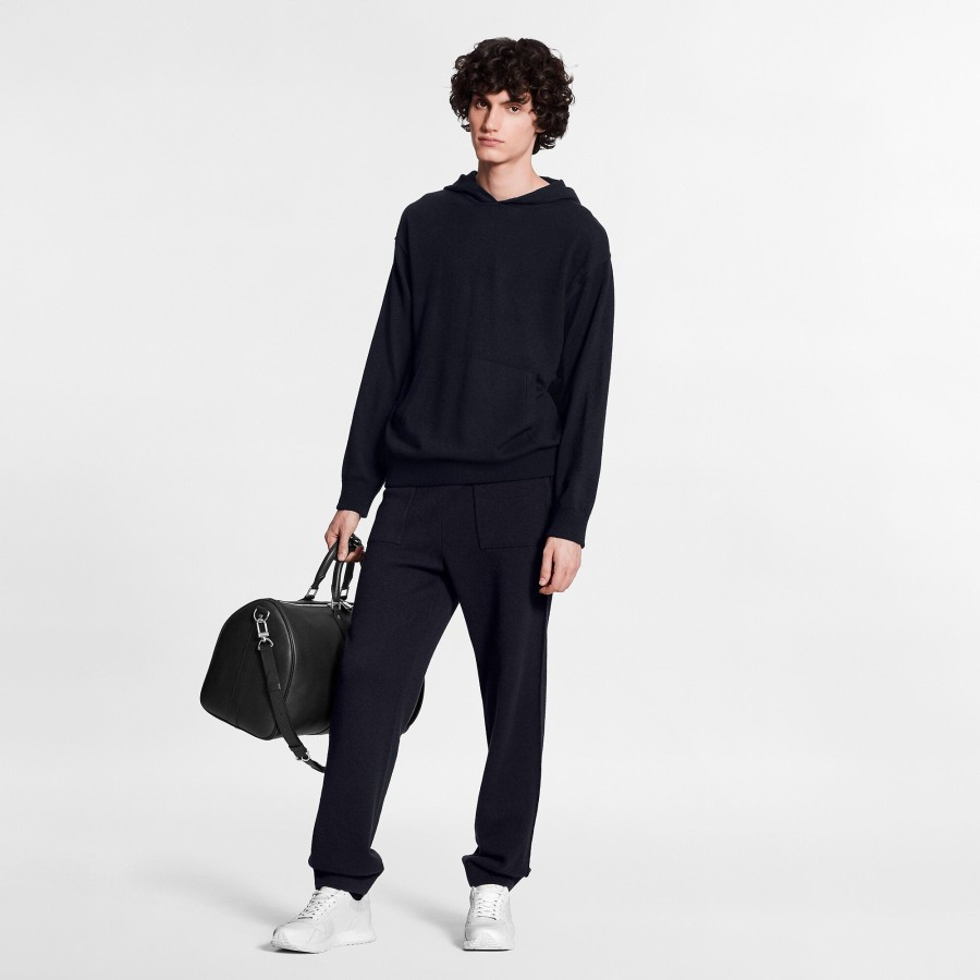 Hombre Louis Vuitton Punto Y Sudaderas | Sudadera De Cachemir Con Efecto Invertido Bleu Nuit Fonce