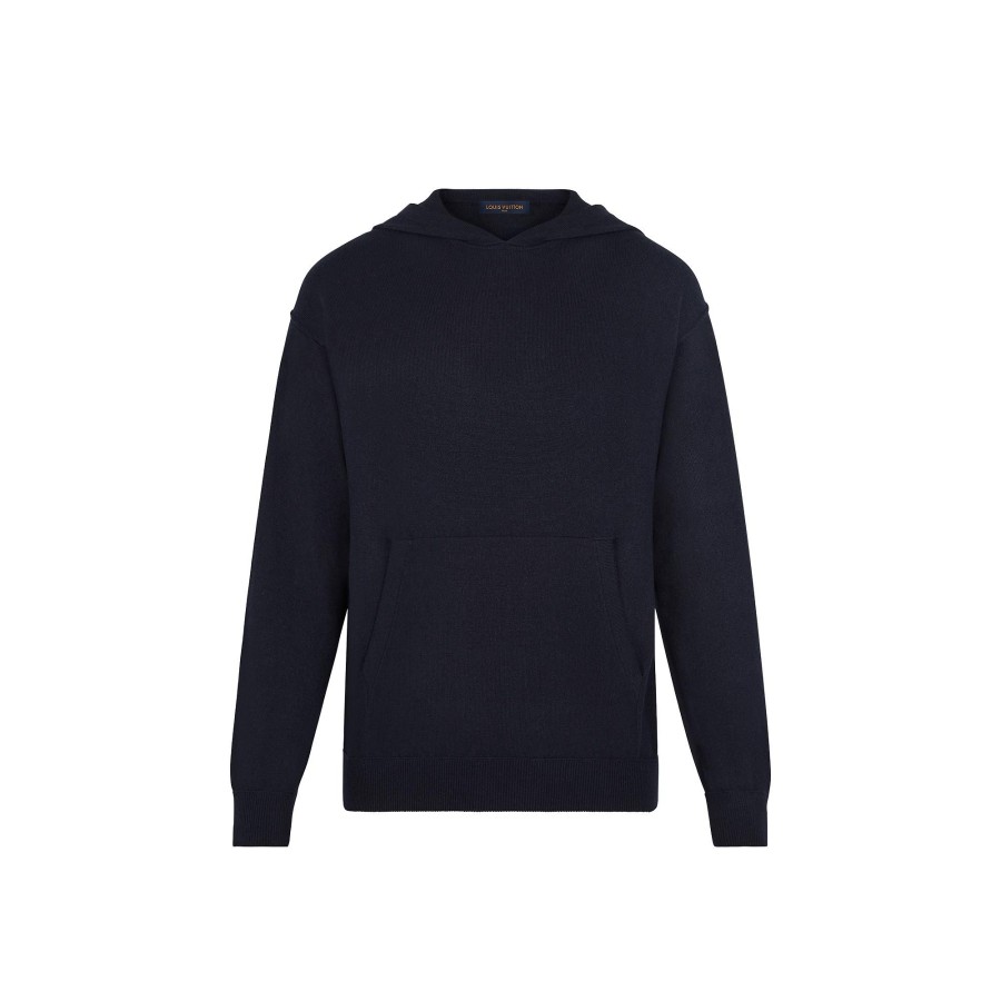 Hombre Louis Vuitton Punto Y Sudaderas | Sudadera De Cachemir Con Efecto Invertido Bleu Nuit Fonce