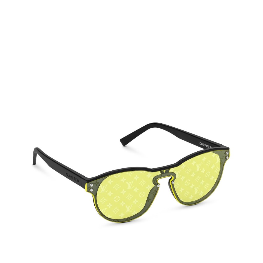 Hombre Louis Vuitton Gafas De Sol | Gafas De Sol Lv Waimea Round Amarillo