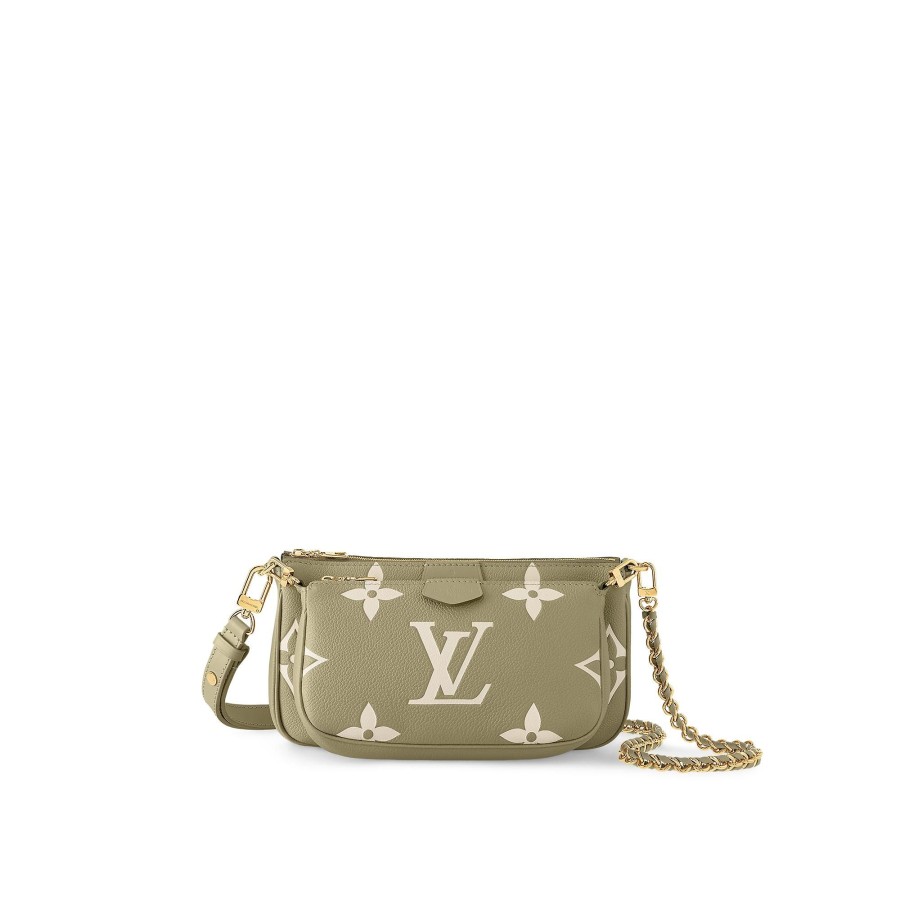 Mujer Louis Vuitton Seleccion De Bolsos En Piel | Bolso Multi Pochette Accessoires Kaki Creme