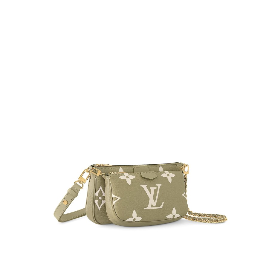 Mujer Louis Vuitton Seleccion De Bolsos En Piel | Bolso Multi Pochette Accessoires Kaki Creme