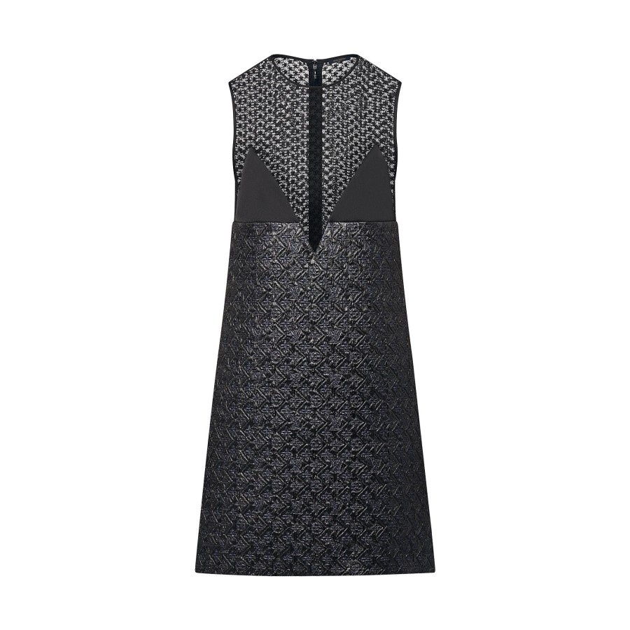 Mujer Louis Vuitton Vestidos | Vestido De Lurex Y Encaje Monogram