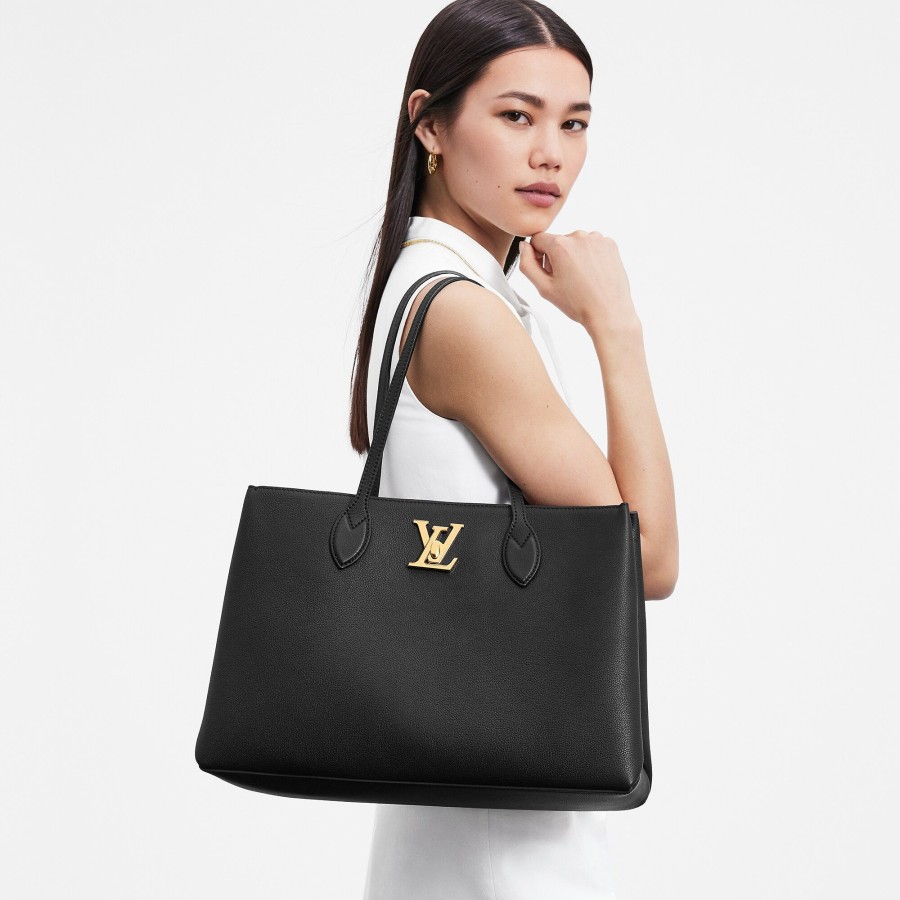 Mujer Louis Vuitton Bolsos Tote | Bolso Lockme Shopper Negro