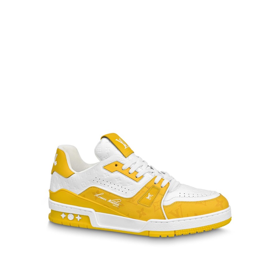 Hombre Louis Vuitton Zapatillas | Zapatilla Deportiva Lv Trainer Amarillo