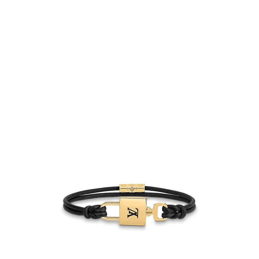 Mujer Louis Vuitton Pulseras | Pulsera Lv Padlock Negro