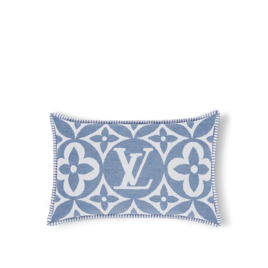 Mujer Louis Vuitton Accesorios Para El Hogar | Cojin Lv Medallion Azul