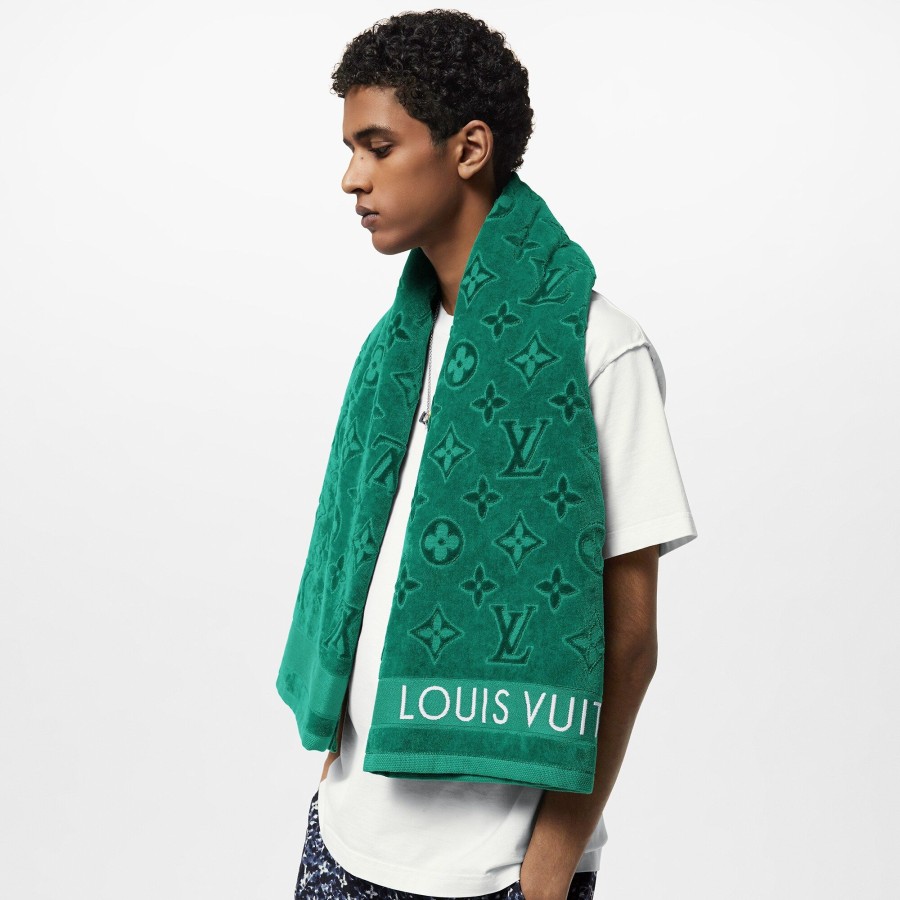 Hombre Louis Vuitton Accesorios Para El Hogar | Toalla De Playa Lvacation Verde