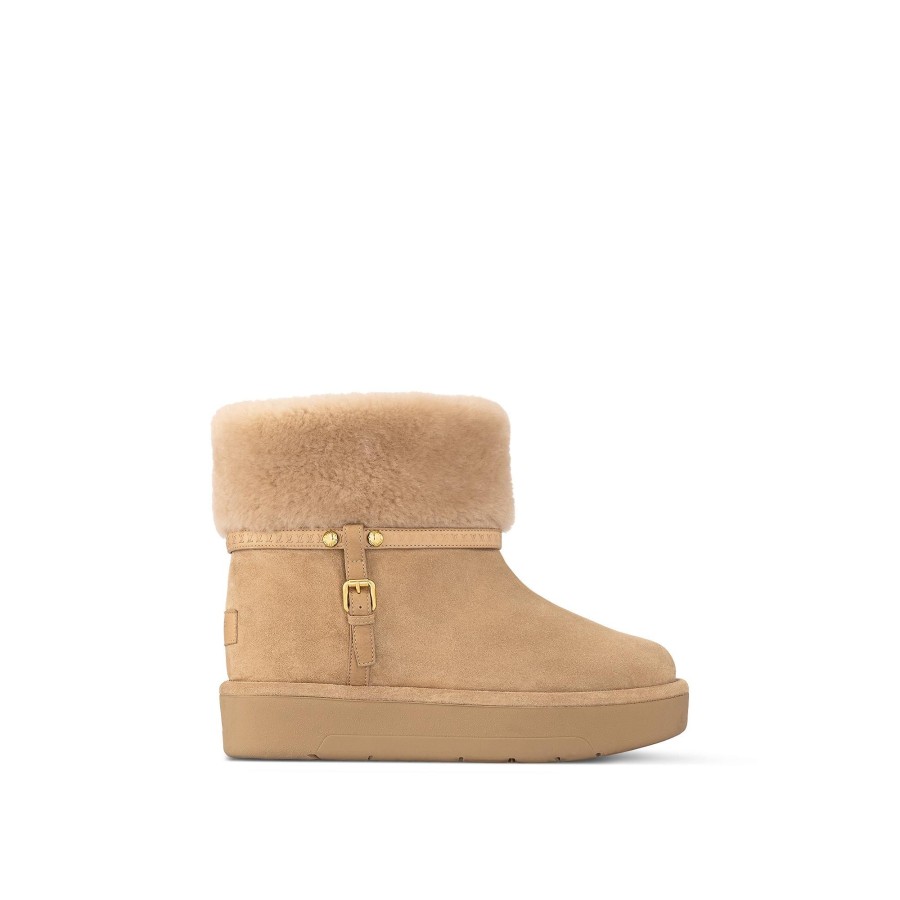 Mujer Louis Vuitton Botas Y Botines | Botin Aspen Con Plataforma Beige