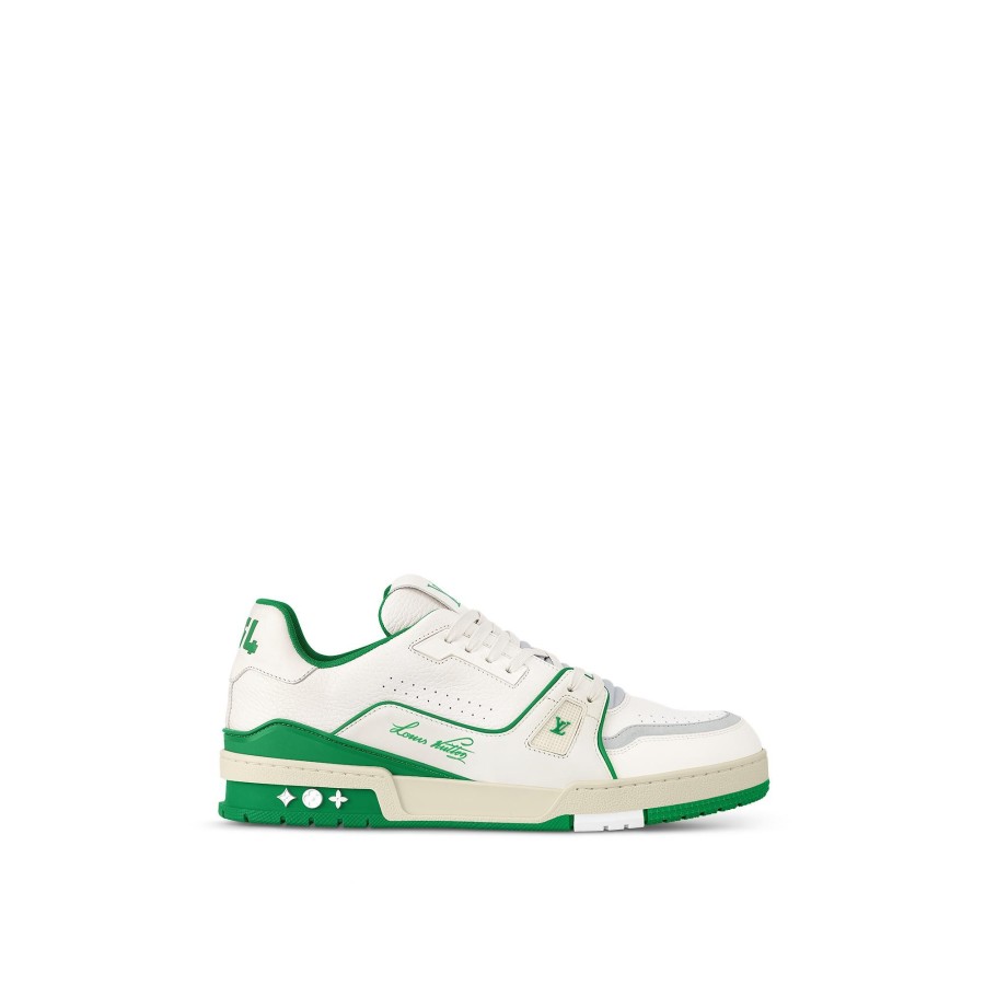 Hombre Louis Vuitton Zapatillas | Zapatilla Deportiva Lv Trainer Verde