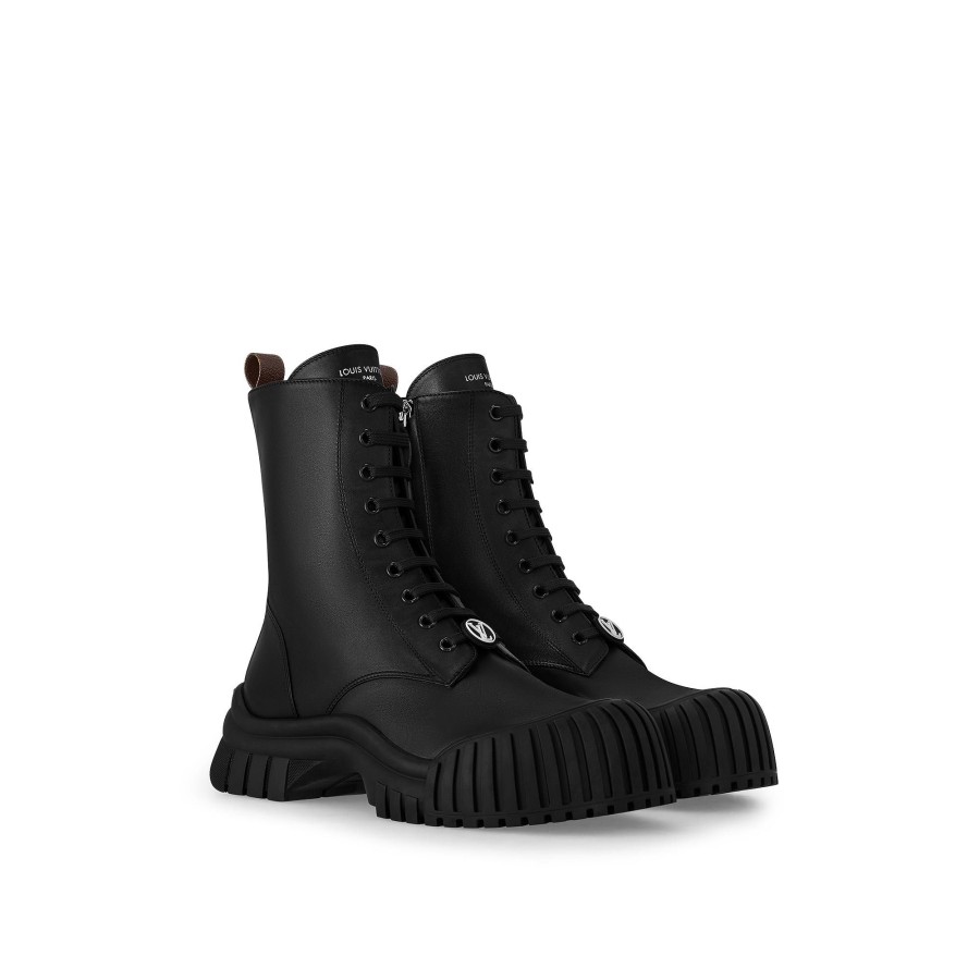 Mujer Louis Vuitton Botas Y Botines | Bota Militar Plana Ruby