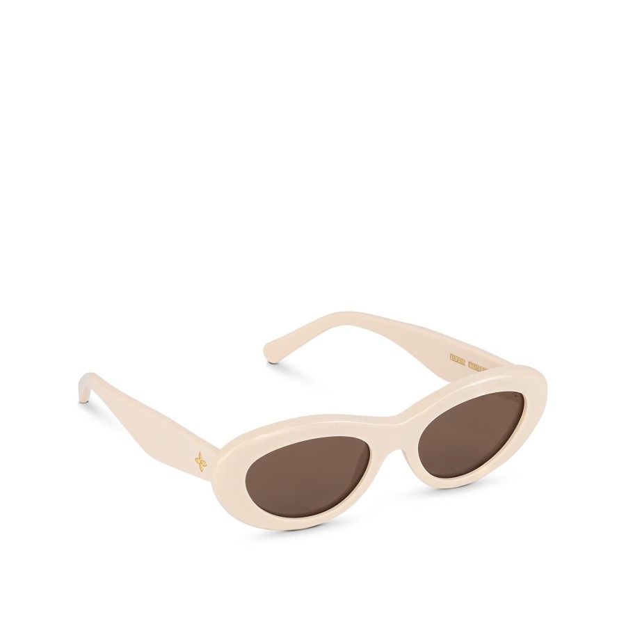 Mujer Louis Vuitton Gafas De Sol | Gafas De Sol Lv Fame Oval Cream