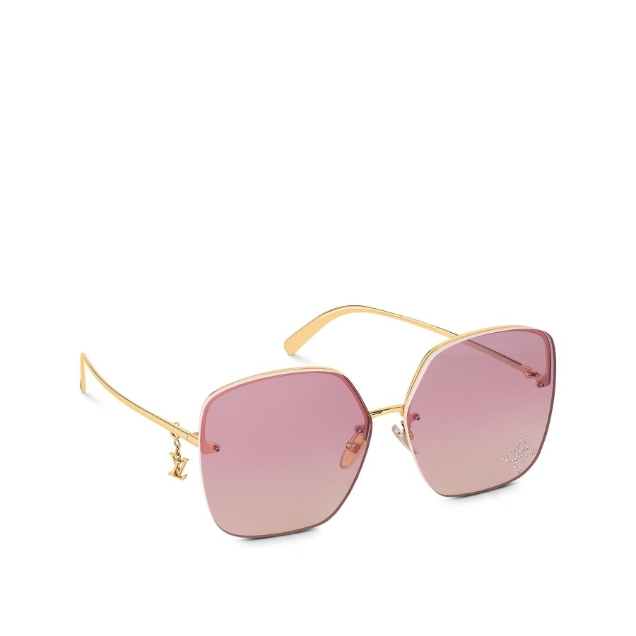 Mujer Louis Vuitton Gafas De Sol | Gafas De Sol Lv Glam Square Rosa