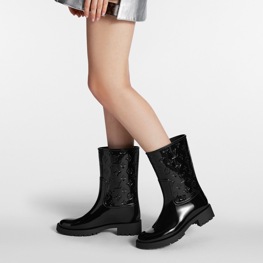 Mujer Louis Vuitton Botas Y Botines | Bota Plana De Media Cana Drops